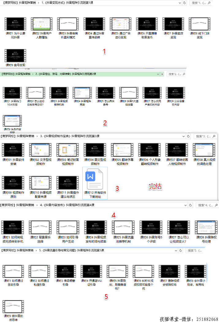 抖音短视频营销，商梦抖音矩阵营销班（完结）