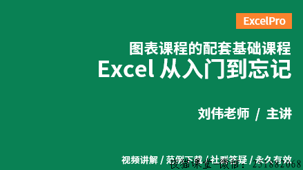 Excel从入门到忘记，图表配套基础课程！