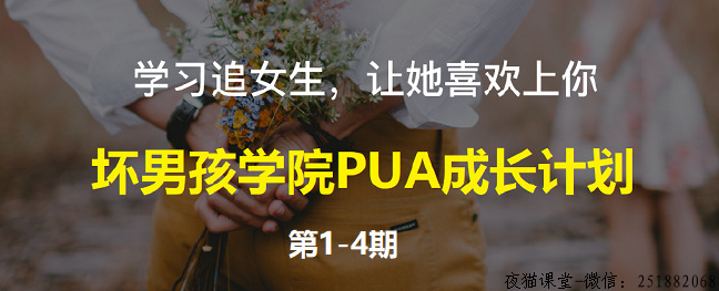 坏男孩学院：PUA成长计划，共4期-46节课程（已完结）