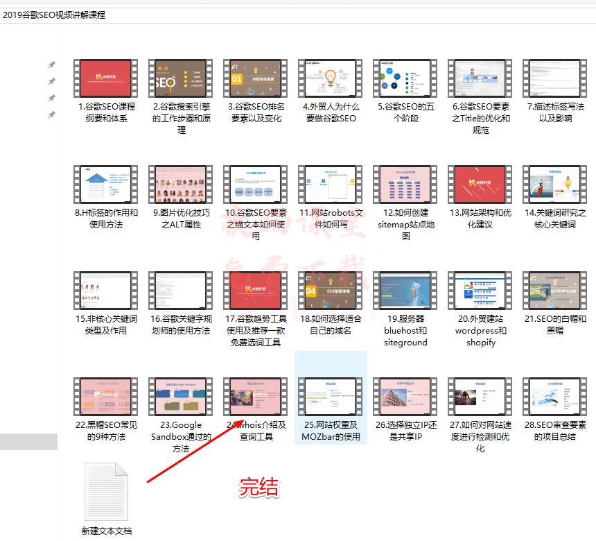 2019谷歌外贸SEO培训视频讲解课程（完结）