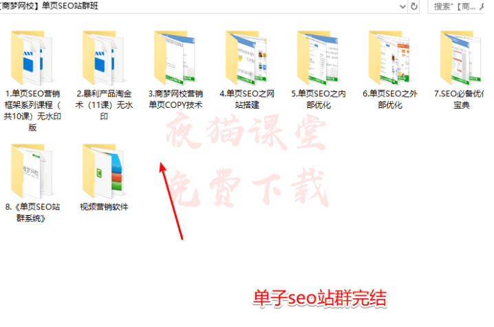商梦：单页seo站群班培训教程（完结）