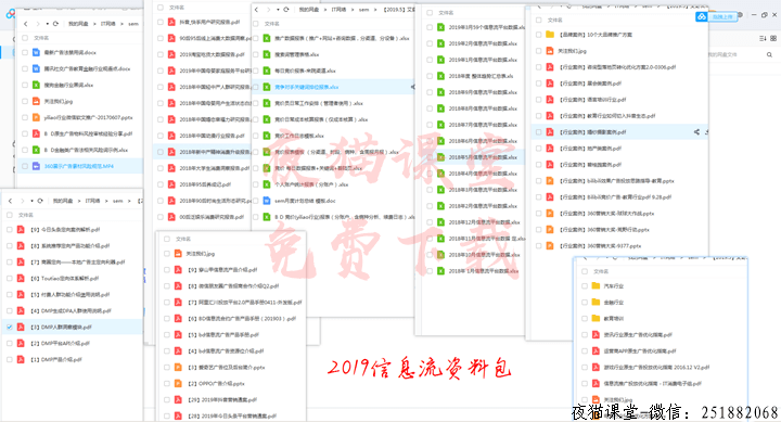 SEM教程：2019年sem信息流优化师专属资料打包下载