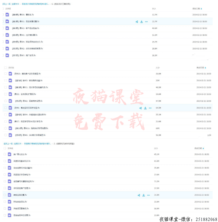 【2019版】百度竞价培训营销班视频教程（6章55集）